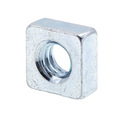 Prime-Line Square Nuts, 1/4 in-20, Zinc Plated Steel 25 Pack 9192619